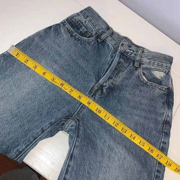 PacSun 100% Cotton High Rise Straight Distressed Jeans - Picture 9 of 16